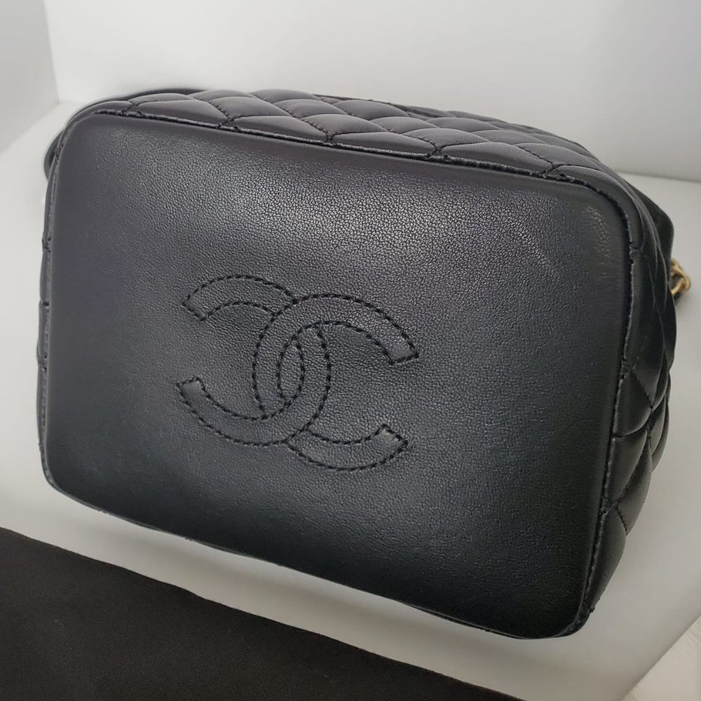 NWT New Authentic Chanel Black Quilted Lambskin - Picture 6 of 14